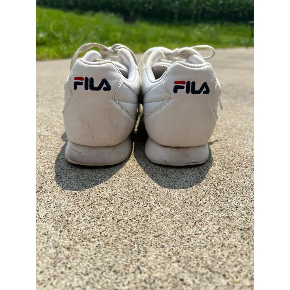 Fila Shoes Women Size 9.5 White Orbit Jogger Low‎ Sneakers Lace Up 5RM0160-125